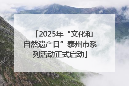 2025年“文化和自然遗产日”泰州市系列活动正式启动
