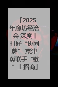 2025年廊坊经洽会·深度丨打好“协同牌” 京津冀联手“链”上招商