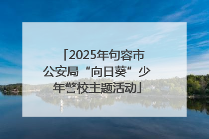 2025年句容市公安局“向日葵”少年警校主题活动