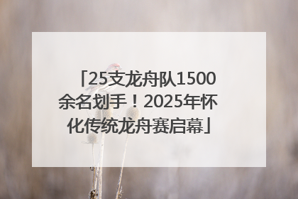 25支龙舟队1500余名划手！2025年怀化传统龙舟赛启幕