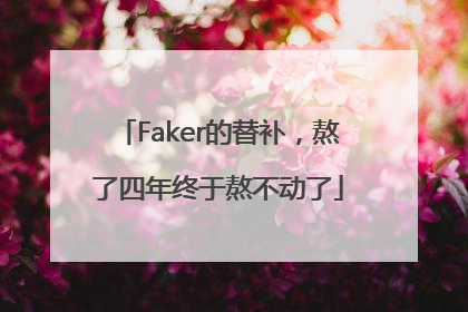 Faker的替补，熬了四年终于熬不动了