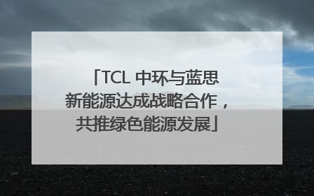 TCL 中环与蓝思新能源达成战略合作，共推绿色能源发展